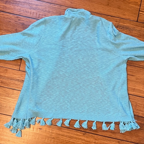 Lilly Pulitzer Light Blue Knit Cardigan - Picture 3 of 4